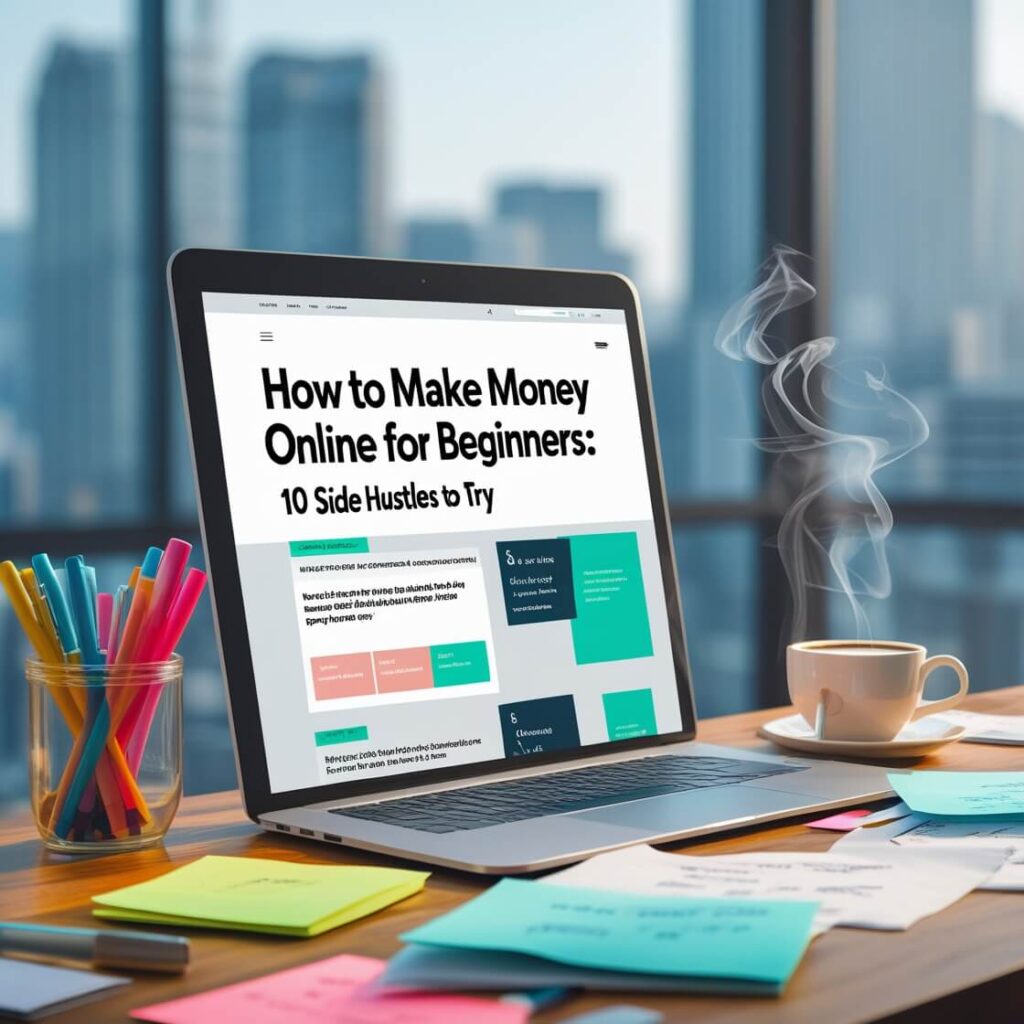 Discover 10 side hustles to make money online for beginners in 2025