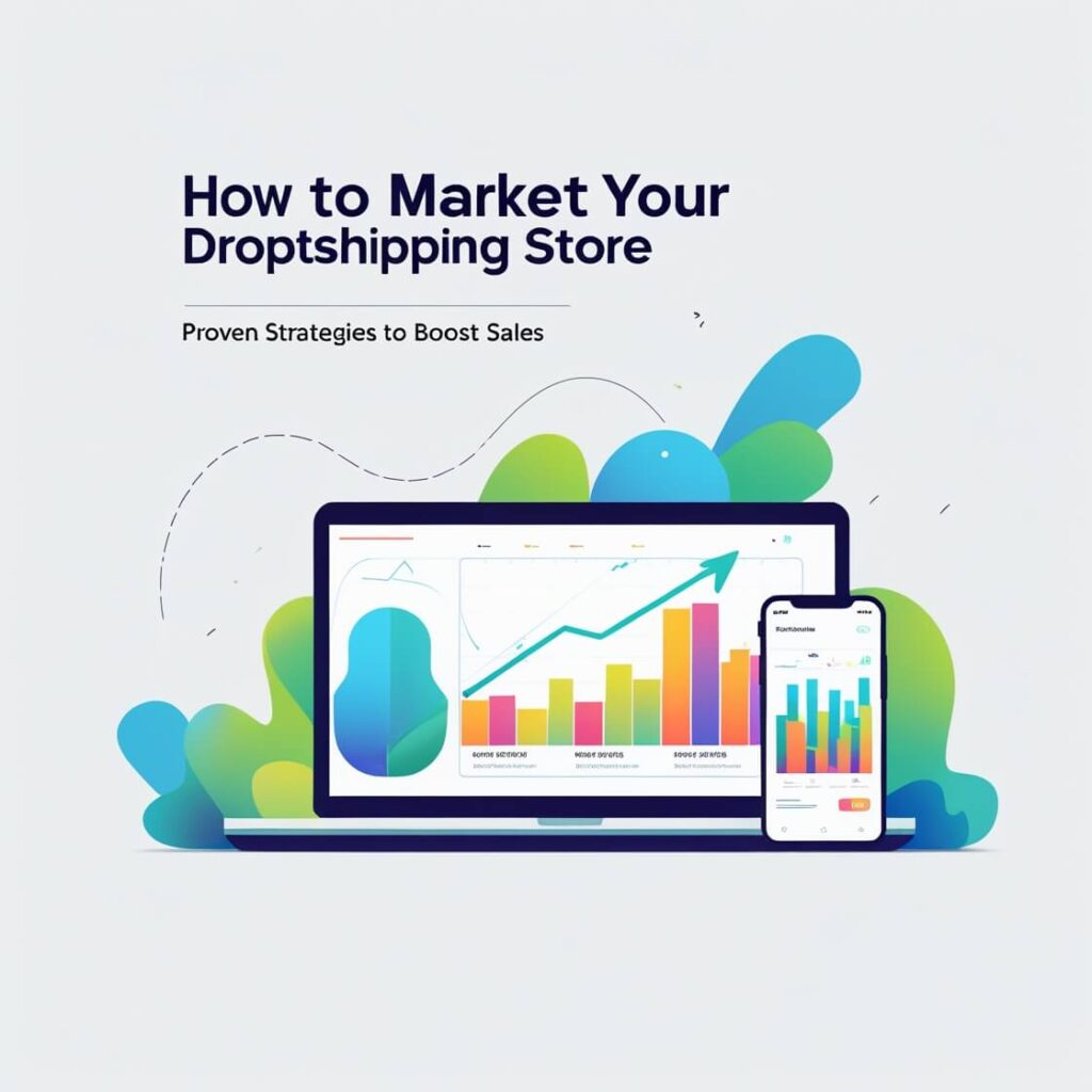 A marketing strategy guide for boosting sales in a dropshipping store, featuring tips and proven methods.