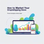 A marketing strategy guide for boosting sales in a dropshipping store, featuring tips and proven methods.