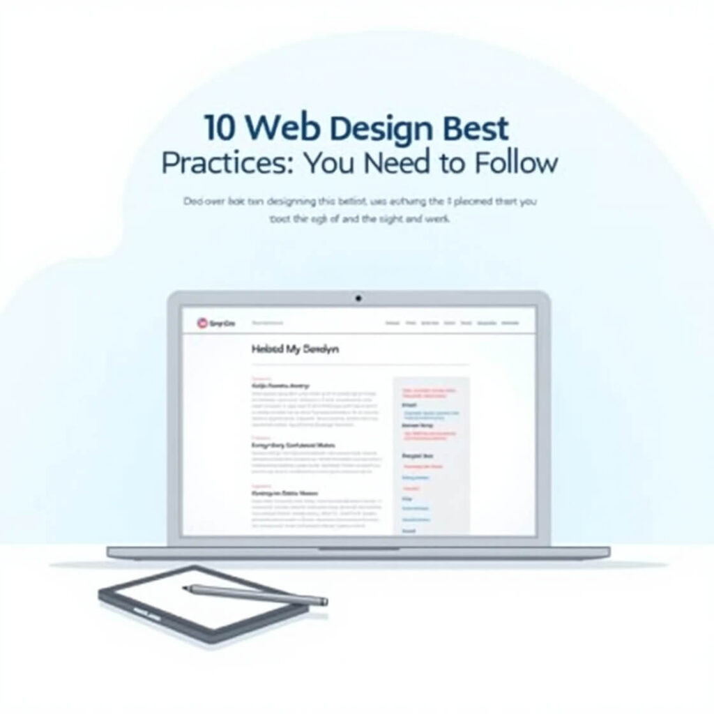 List of essential web design best practices for creating a successful and user-friendly website.