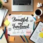 A well-structured and visually appealing website layout showcasing a balance between beauty and functionality.