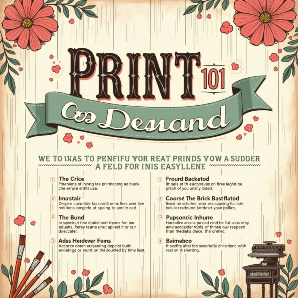 Print on Demand business guide for beginners with tips and strategies to start a successful POD business in 2025.