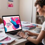 Custom graphic designs added to a website interface, enhancing the visual appeal and user experience.