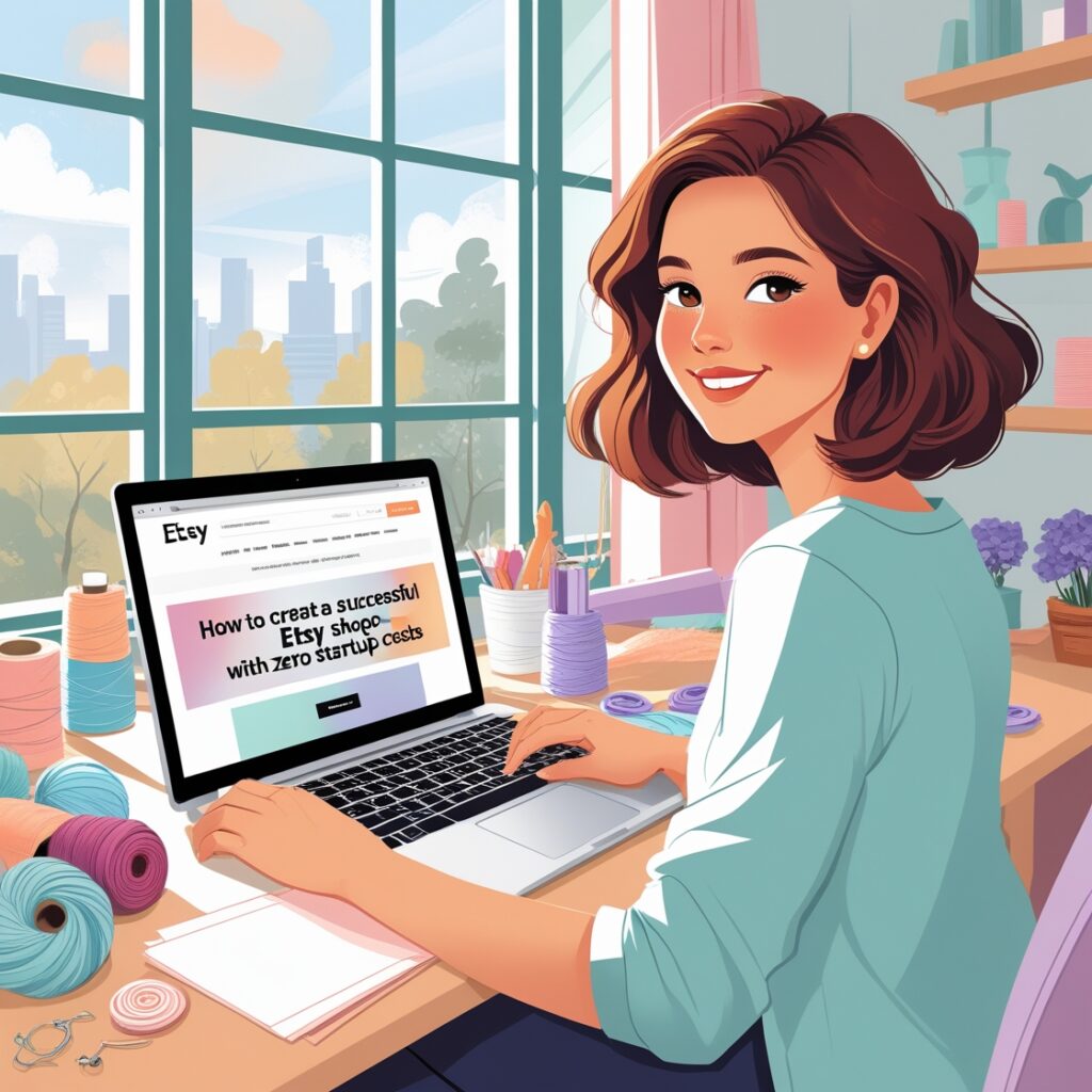 tep-by-step guide to launching a successful Etsy shop without any startup costs in 2025.
